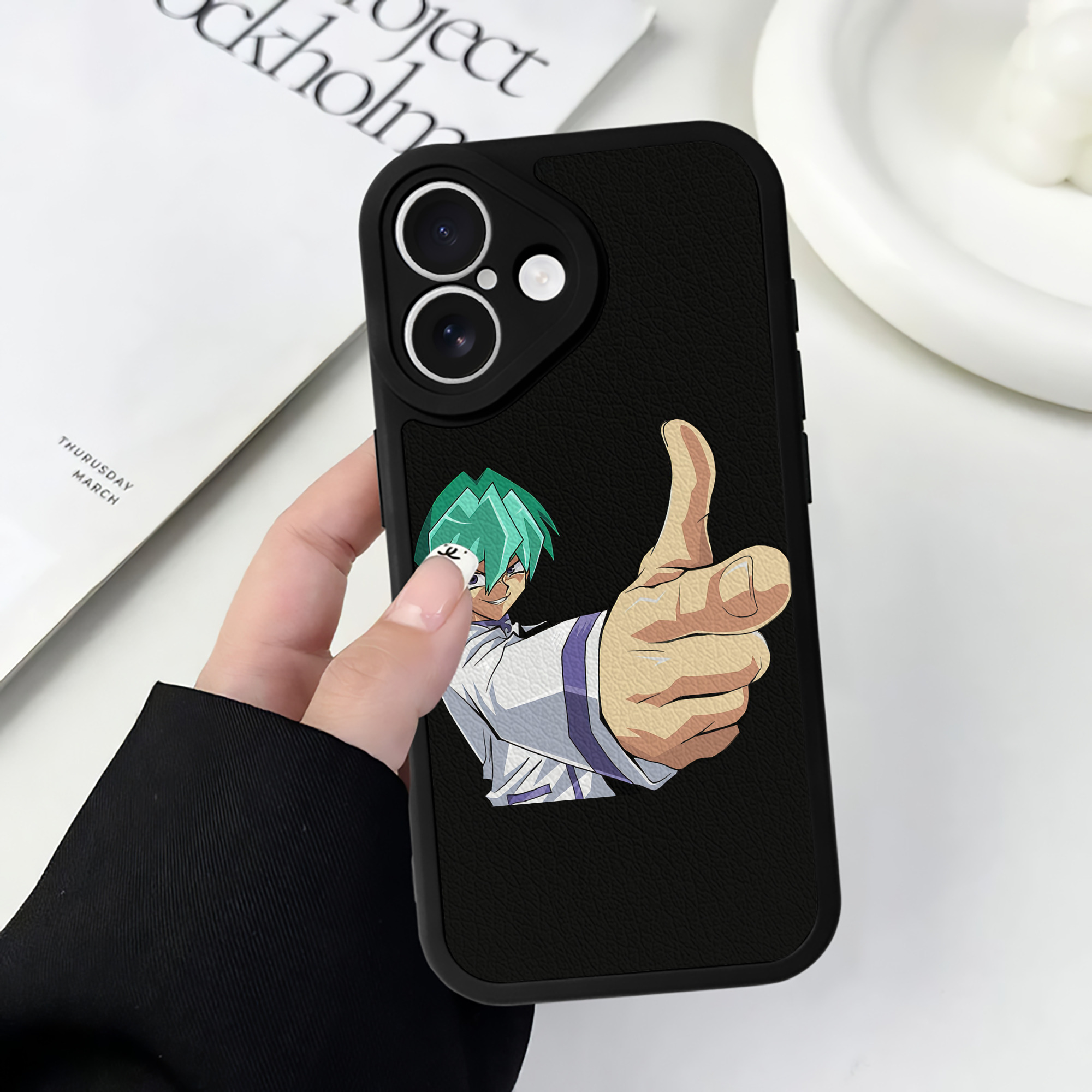 遊☆戯☆王 Yu-Gi-Oh! 【iPhone 16シリーズ対応】シリコンスマホケース（レザー調） 材質：シリコン